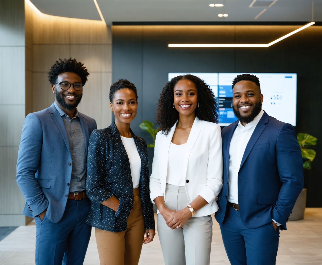 The NextTech Academy leadership team standing in our Austin office